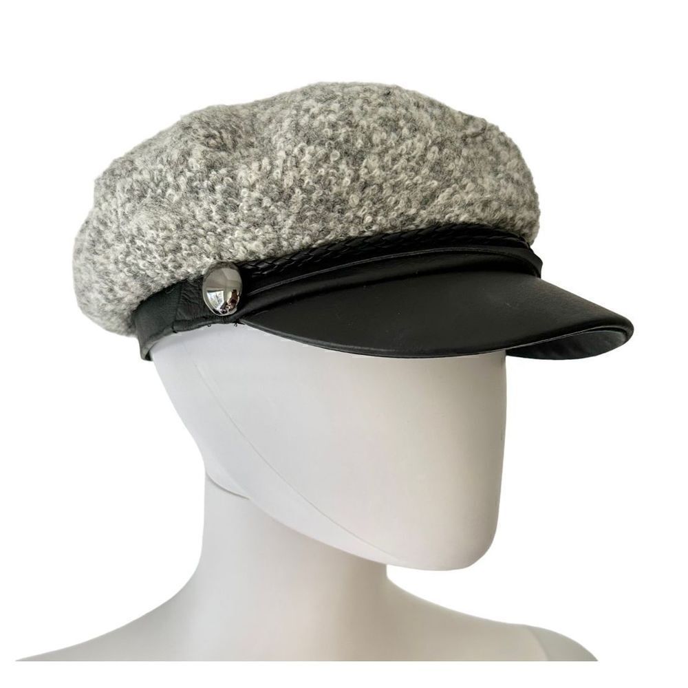 Genie Tweed Leather-Bill Marine Cap, OS